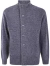 Barbour Elbow Patch Long Sleeve Knit Sweater In Gray