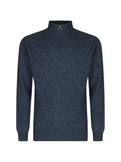 Barbour Essential Quarter-zip Jumper In Multi