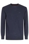 Barbour Tisbury Crewneck Knitted Jumper In Blue