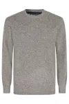 Barbour Textured Knit Sweater In Gray