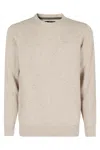 Barbour Essential Tisbury Sweater With Relaxed Fit In Neutral