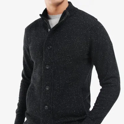 Barbour Essential Tisbury Zip Through Sweatshirt In Black