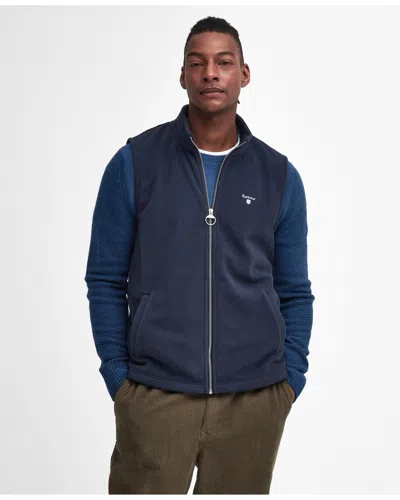 Barbour Essentials Mens Fleece Gilet In Blue
