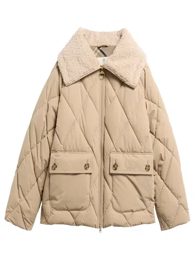 Barbour Eva Puffer Jacket Lt Tren In Brown