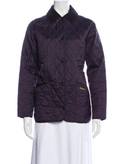 Pre-owned Barbour Evening Jacket In Purple