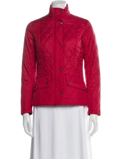 Pre-owned Barbour Evening Jacket In Red