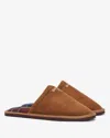 Barbour Men's Everitt Fleece Lined Slippers In Brown