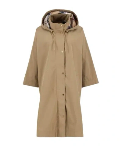 Barbour Everlee Showerproof Cape In Brown