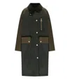 Barbour Singled Breasted Zip Detailed Coat In Green