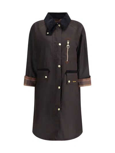 Barbour Evette Waxed Jacket In Multi