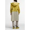 Barbour Evie Showerproof Longline Raincoat In Limeade Light Sand