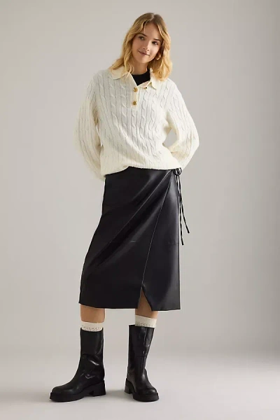 Barbour Evie Wool-blend Cable-knit Jumper In White