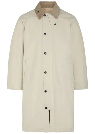 Barbour Exmoor Padded Cotton-blend Jacket In Gray