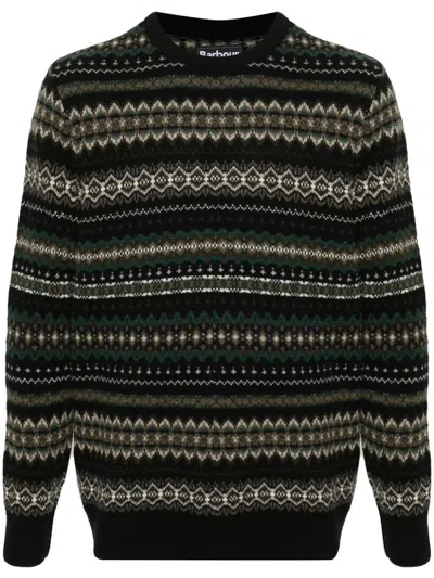 Barbour Case Fairisle Crew In Black