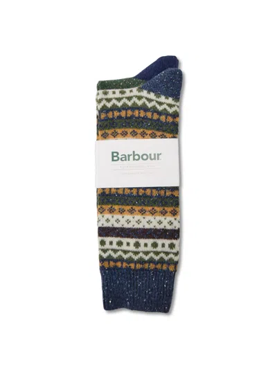 Barbour Fair Isle Sock 2 Pack In Multi