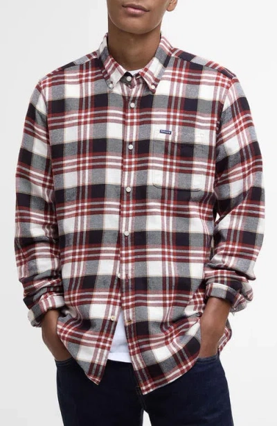 Barbour Fallbay Tailored Fit Check Button-down Cotton Shirt In Multi