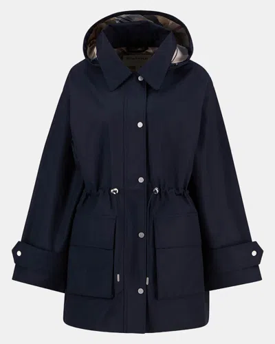 Barbour Fallyn Womens Showerproof Jacket In Blue