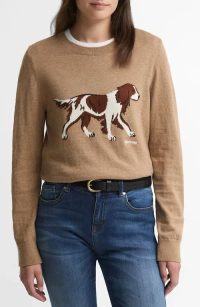 Barbour Fareham Knitted Sweater In Brown