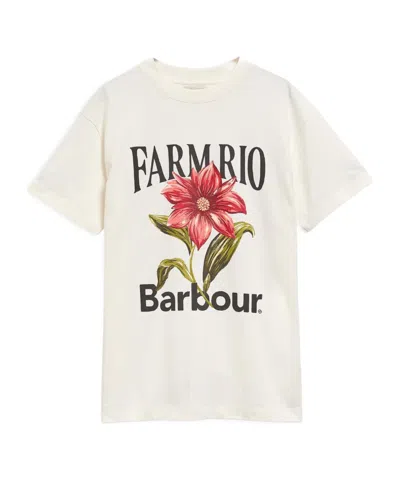 Barbour Farm Rio Wild Flower Oversized Graphic T-shirt In Multi