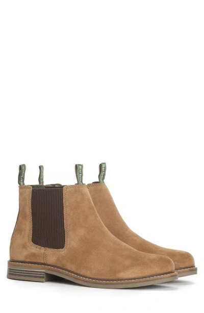 Barbour Farsley Chelsea Boot In Fawn Suede