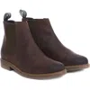 Barbour Farsley Chelsea Boot Choco Leather In Mocha