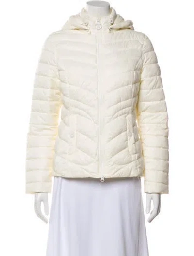 Pre-owned Barbour Faux Fur Jacket In Neutral