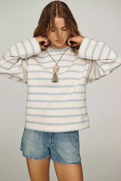 Barbour Fawley Cotton Sweatshirt In Blue