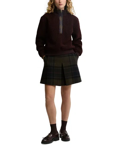 Barbour Fawne Fleece Sweatshirt In Brown