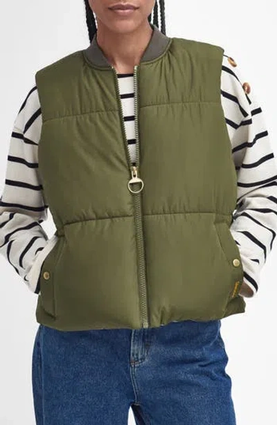 Barbour Fay Puffer Vest In Green