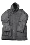 Barbour Fenton Wax Jacket In Black Cotton In Black