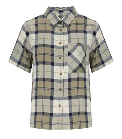 Barbour Fern Beige Shiirt In Multi
