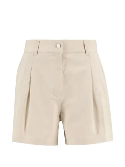 Barbour Fern Pleated Shorts In Neutral