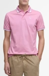 Barbour Ferrybridge Lightweight Tailored Fit Polo Shirt In True Pink