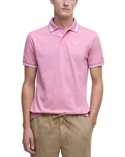 Barbour Ferrybridge Lightweight Tailored Fit Polo Shirt In True Pink