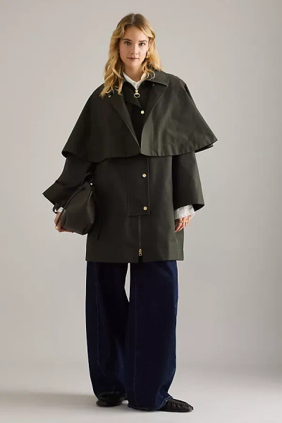 Barbour Fia Showerproof Jacket In Green