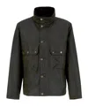 Barbour Field Snap-front Jacket In Blue