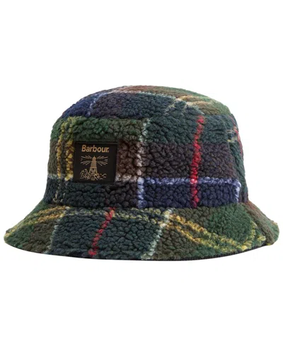 Barbour Field Tartan Fleece Women's Bucket Hat In Multi