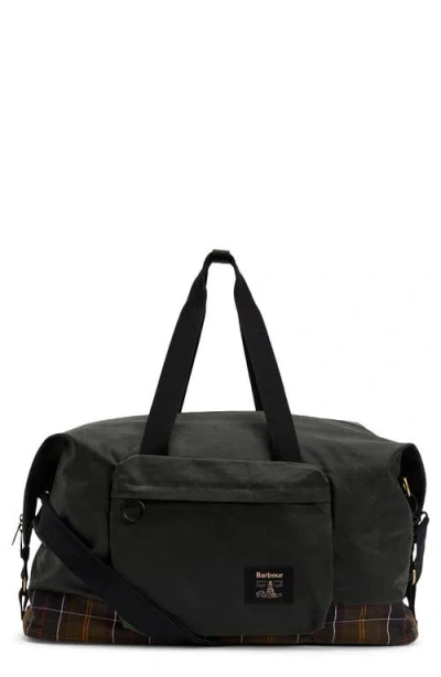 Barbour Field Water Resistant Waxed Cotton Duffle Bag