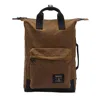 Barbour Field Water Resistant Waxed Cotton Backpack In Tan/black