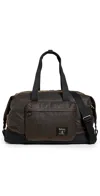 Barbour Field Wax Duffle Bag Olive/black In Olive/black