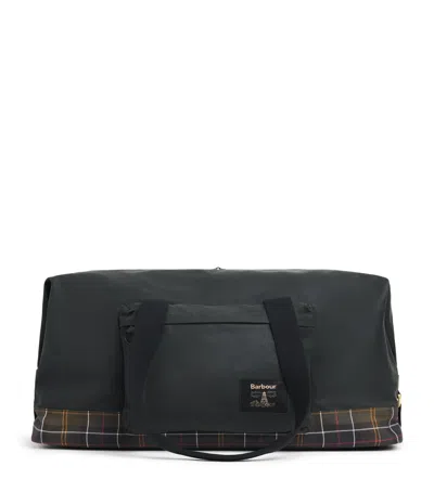 Barbour Field Wax Holdall In Green