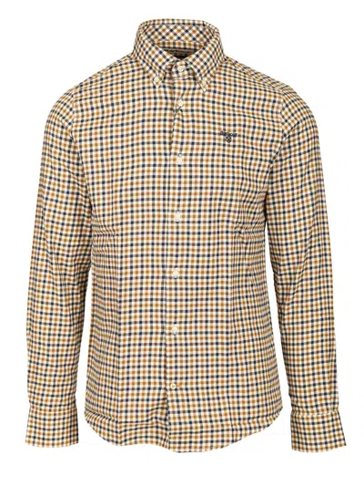 Barbour Finkle Tailored Shirt Shirts Multicolor In Yellow