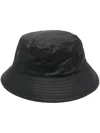 Barbour Black Logo-patch Bucket Hat