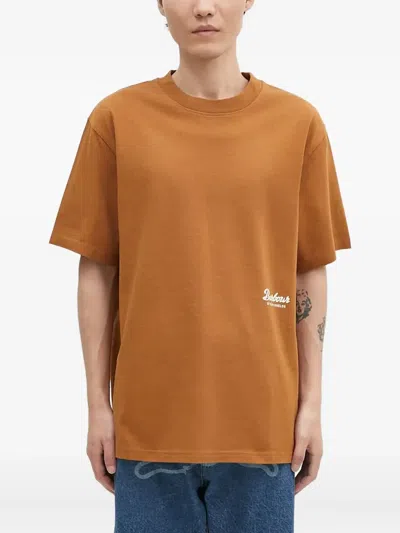 Barbour Fishing-graphic T-shirt In Brown