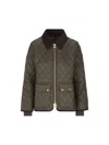 Barbour Fitted Beadnell Quilt Jacket In Green
