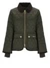 Barbour Fitted Beadnell Quilt Jacket In Green