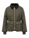 Barbour Fitted Beadnell Quilted Jacket In Sage Ancient
