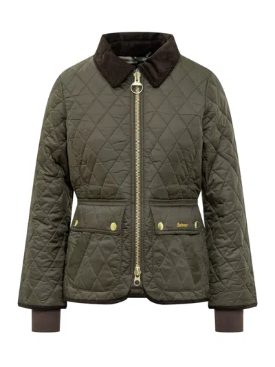 Barbour Fitted Beadnell Quilted Jacket In Sage Ancient