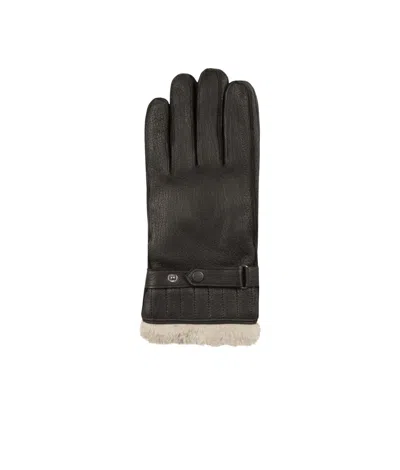 Barbour Five-finger Gloves In Black