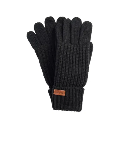 Barbour Five-finger Gloves In Black